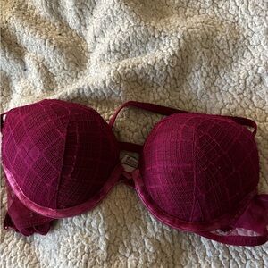 Victorias Secret Burgundy Push Up Bra 34B-Gently Used